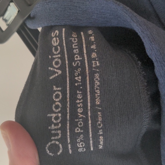 Outdoor Voices Compression Two-Toned Navy Blue Legging small - Picture 8 of 9